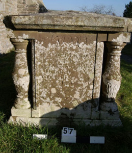 west end of tomb